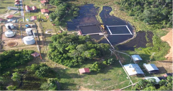 walkways in Oil cleanup in Peru South America